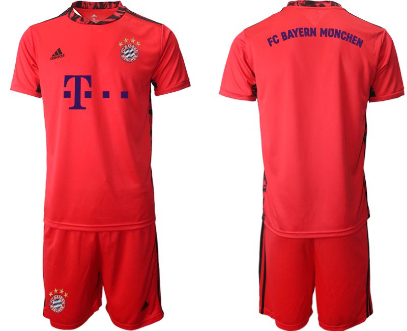 Men 2020-2021 club Bayern Munich red goalkeeper Soccer Jerseys